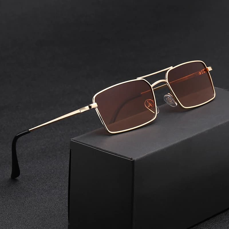 2024 Brands Design Women Anti-Reflective Mirror Sunglasses Fashion Metal Square Glasses Classic Men Out Door Sun Glasses Uv400