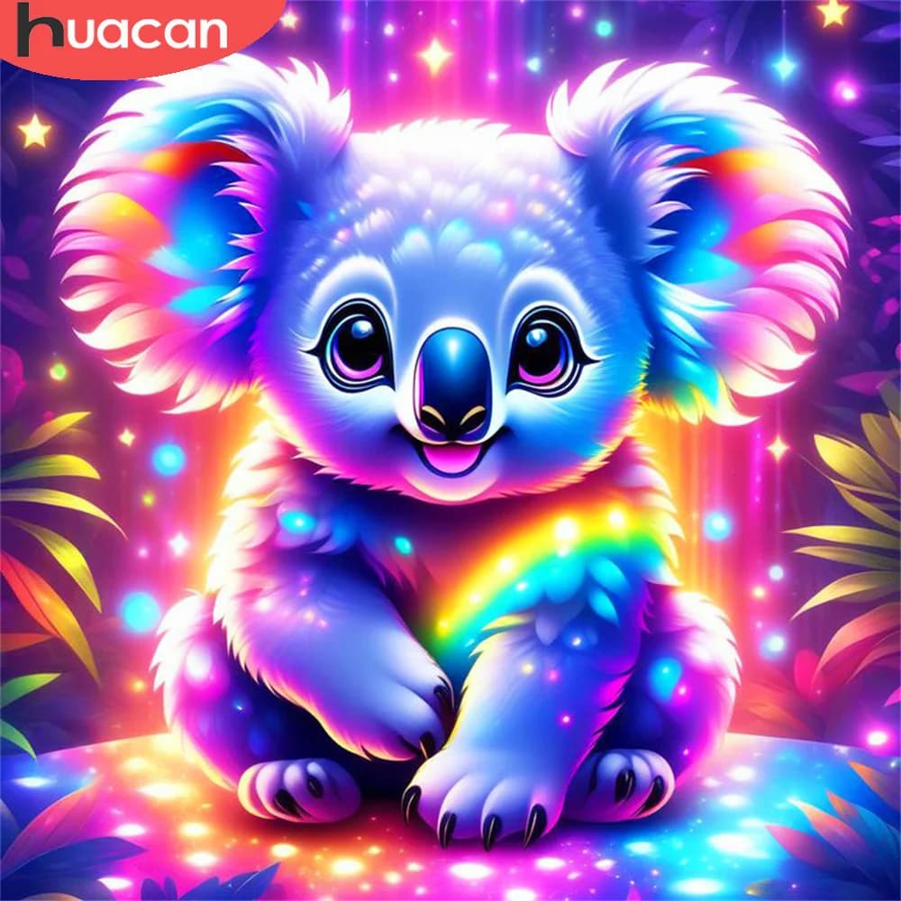 HUACAN Diamond Painting nuova collezione 2023 Animal Lion Full Square/Round Drill Mosaic Snow Tree Home Decor