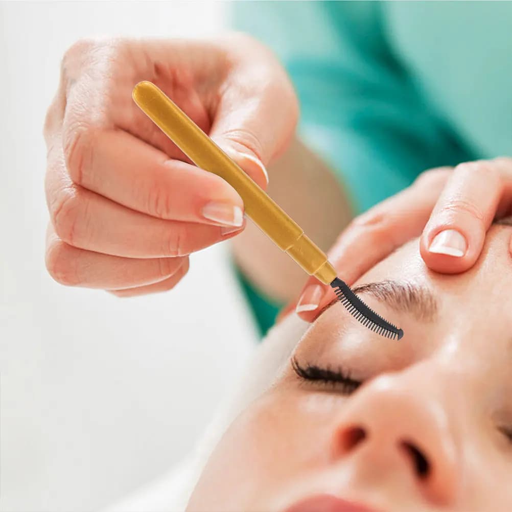 Set di 8 Pennelli per Ciglia in Silicone, Applicatori Portatili per Mascara, Strumenti per il Trucco degli Occhi