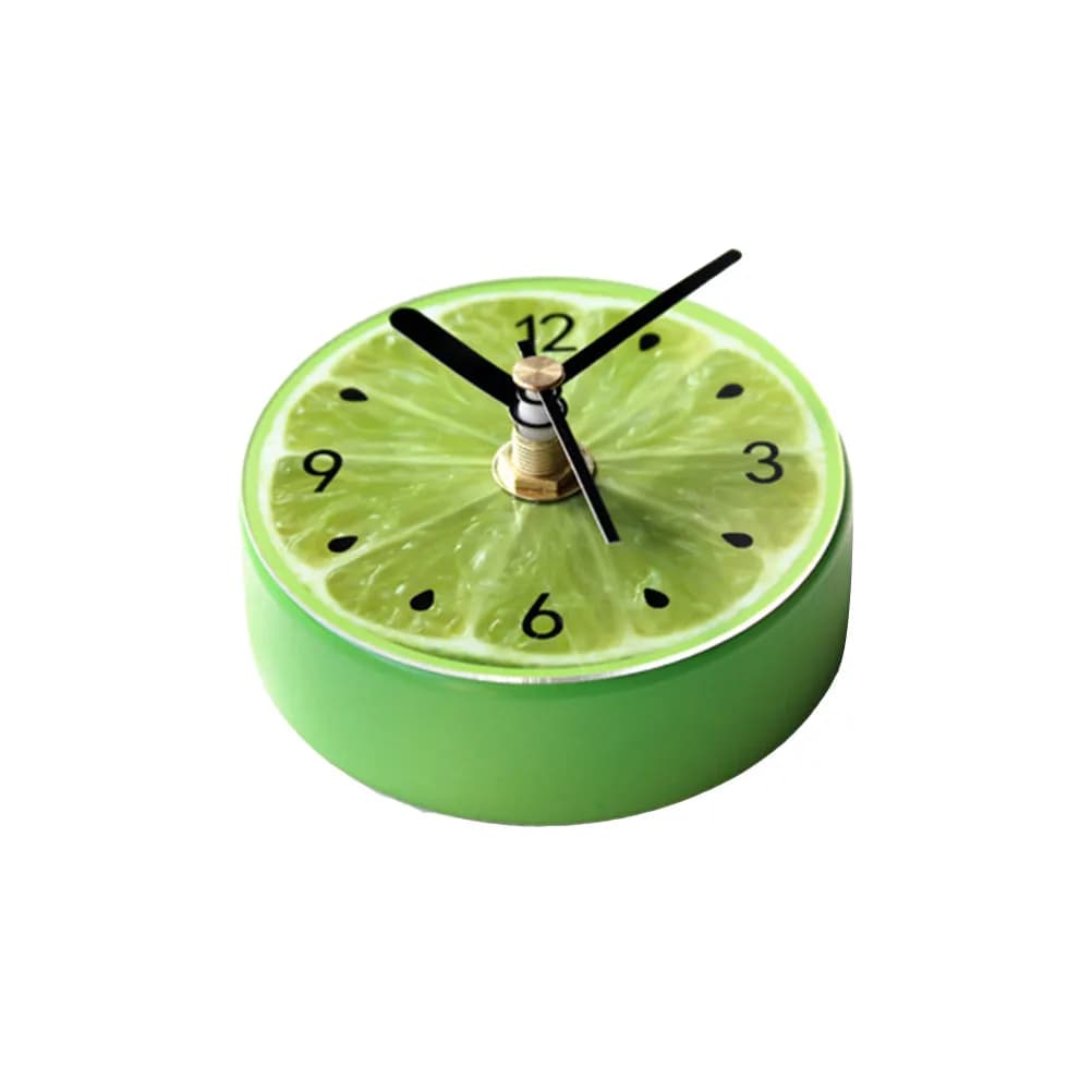Magnete per Frigorifero a Forma di Limone, Orologio da Parete Premium con Motivo Frutta, Adesivo Magnetico per Frigorifero, Porta Messaggi, Magneti e Adesivi per Frigo