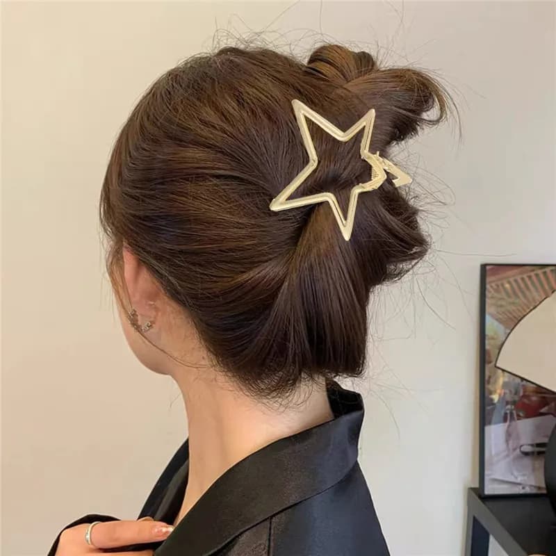 Fermagli per Capelli a Stella Cava, Dolce e Trendy, Accessori per Capelli Y2K per Donne e Ragazze, Eleganti Mollette per Regali