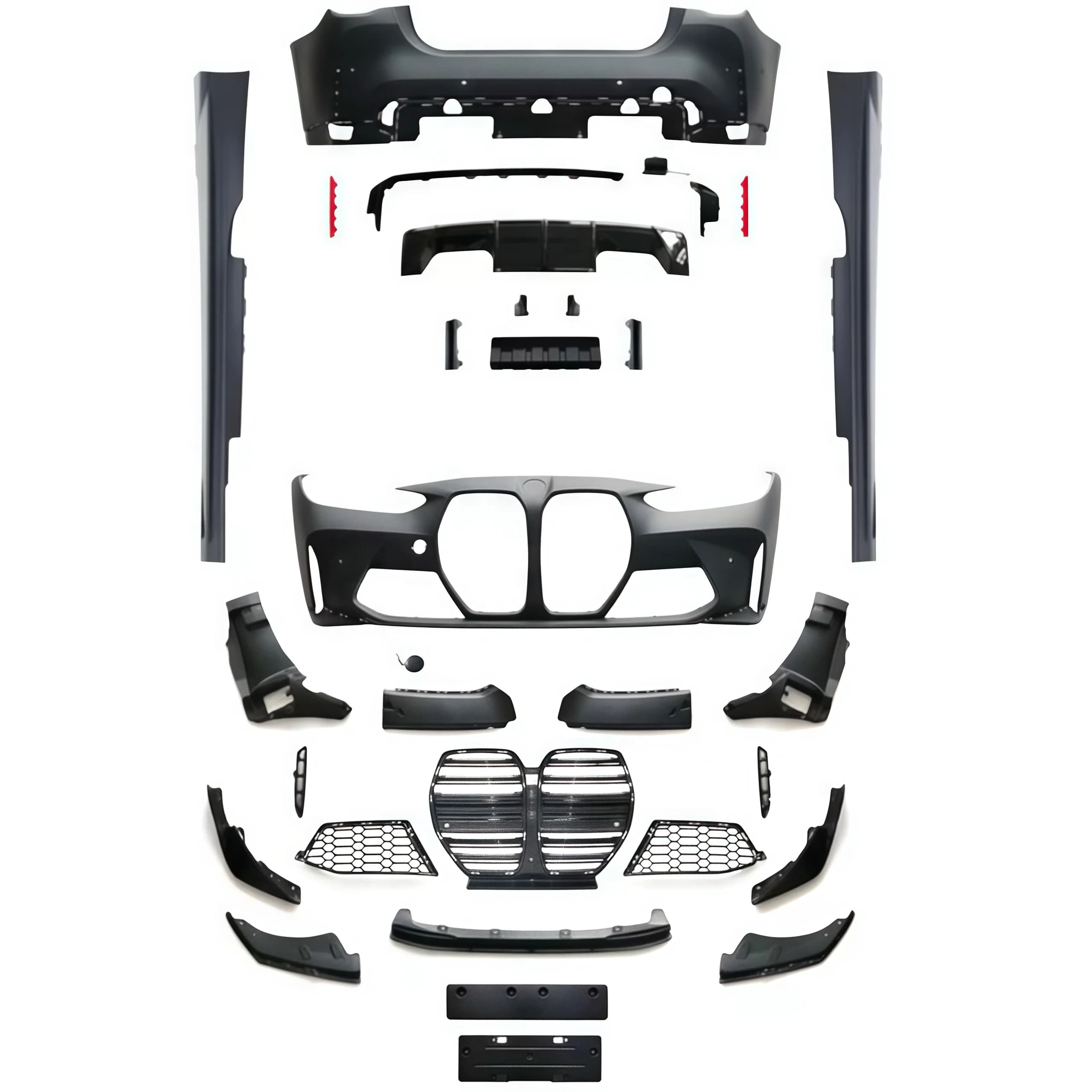 Nuovo Kit Carrozzeria Completo Dream Garage M4 per Serie 4 G22 G23 - Aggiornamento a M4: Paraurti Anteriore, Paraurti Posteriore, Minigonne Laterali, Terminali di Scarico, Griglia B