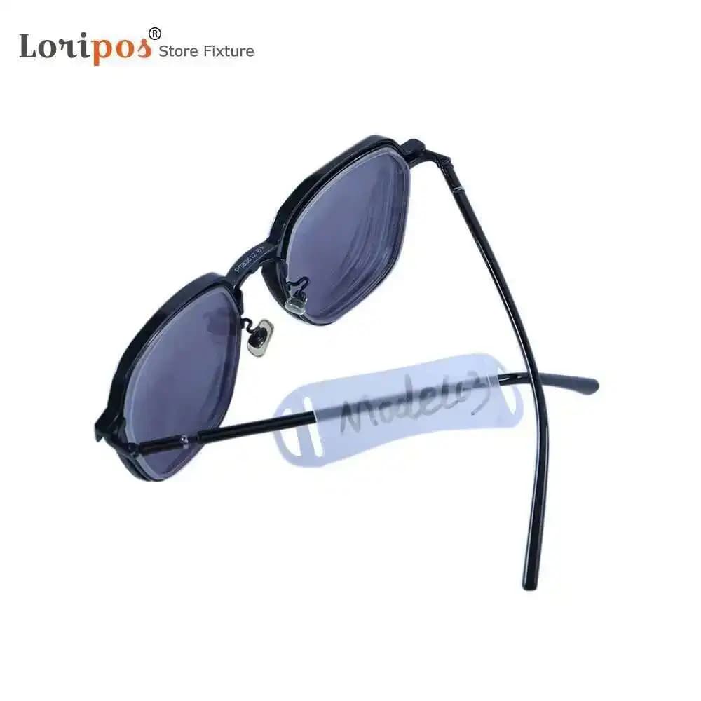 50 pz Telaio Ottico Slip On Etichetta Base Occhiali Occhiali Da Vista Scivolo Sopra Prezzo Tag Gioielli Striscia Morbida Etichette Supporto In Plastica di Montaggio