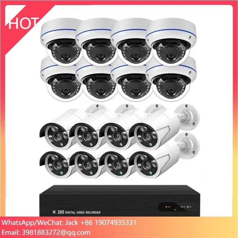 Kit Telecamere OEM 8MP 4K NVR POE Sistema di Sicurezza IP a 8/16/32 Canali per Videosorveglianza CCTV