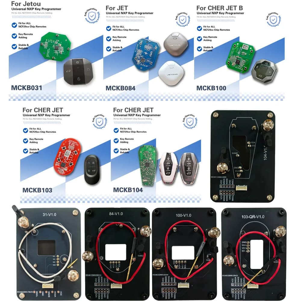 MCKB031 84 100 103 104 NXP KILLER Adapter For JETOUR X70 X90 Plus Dashing Traveller Free Shanhai T1 T2 OMODA C5 47 Chip NCF29AxX