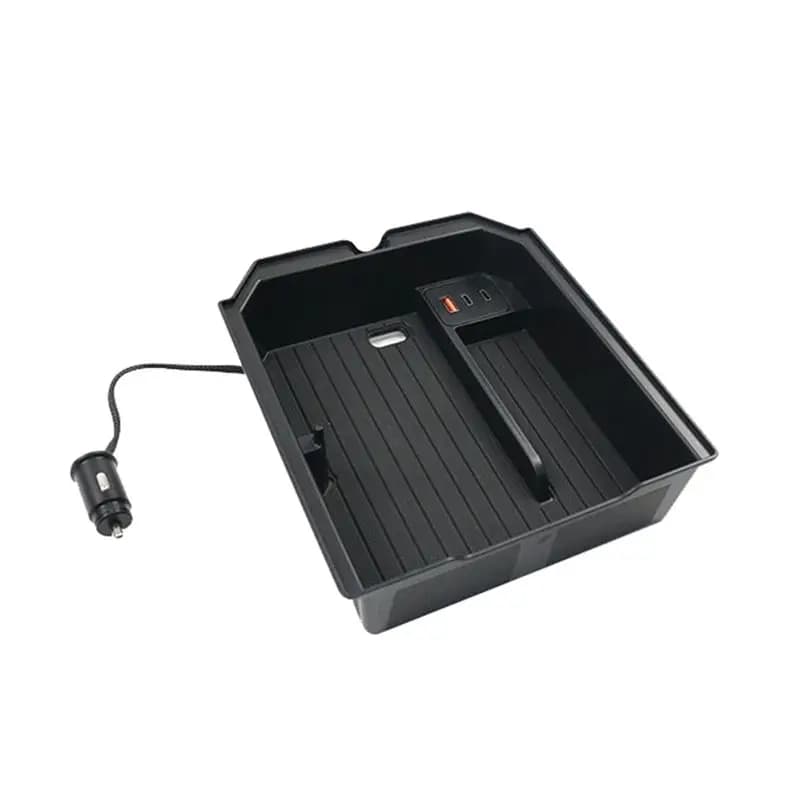 Scatola portaoggetti per bracciolo centrale auto A64P con docking station per Tesla Model 3 2024 Highland