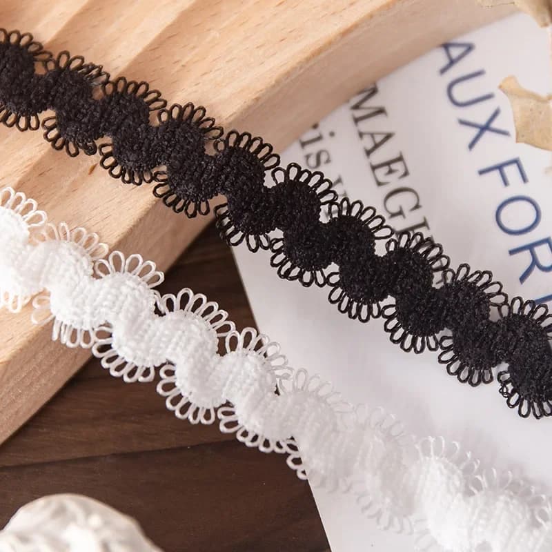 Bocciolo elasticizzato fine da 1,5 cm di larghezza con nastro di pizzo multiuso Fascia per capelli fai da te artigianale Costume da bagno Reggiseno Cinghia Intimo Accessori per cucire