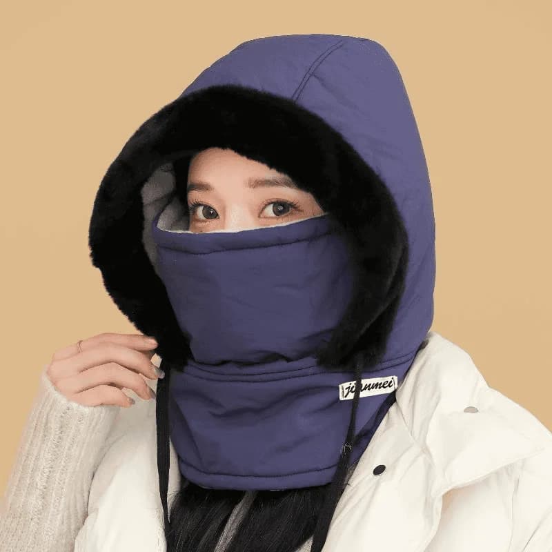 Winter jacket hat with unisex hood, warm, windproof and waterproof, for men and women, for skiing and outdoor hiking