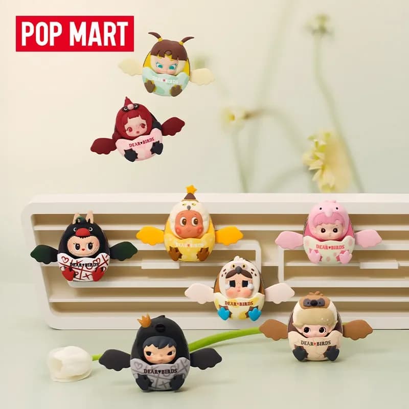 POPMART Dear Birds Series Car Fragrance Blind Box Cute Desktop Decoration Anime Figure Gift for Girls Model Toy