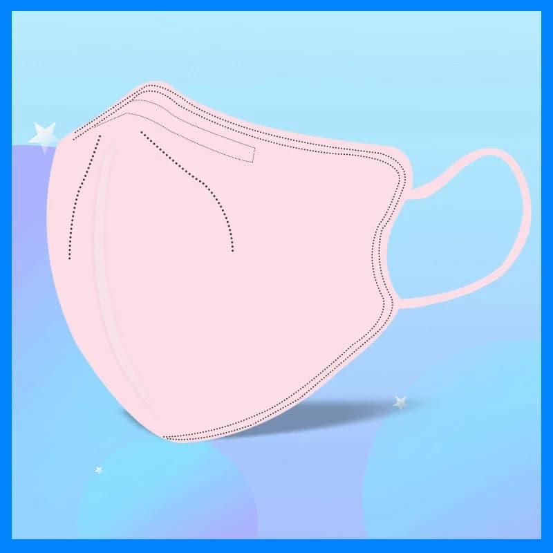 Adult Disposable Mouth Mask Fashion Solid Color 4Ply Protective Dust Mask Mascara ​Comfortable Breathable Melt-Blown Nonwovens