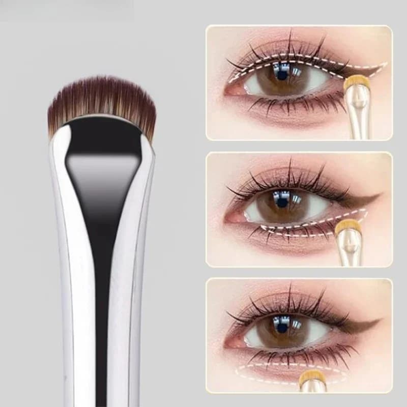 2pcs Curved Eyeliner Makeup Brushes Eye Makeup Smudge Tools Precision Soft Eyeshadow Brush Sharp Thin Small Eye Cosmetic Tools