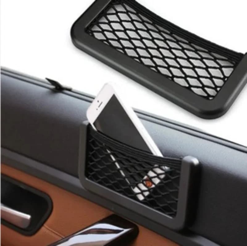 Organizzatore a Rete per Auto, Borsa Portaoggetti Universale per Sedile Laterale e Porta Posteriore, Accessori Interni Auto