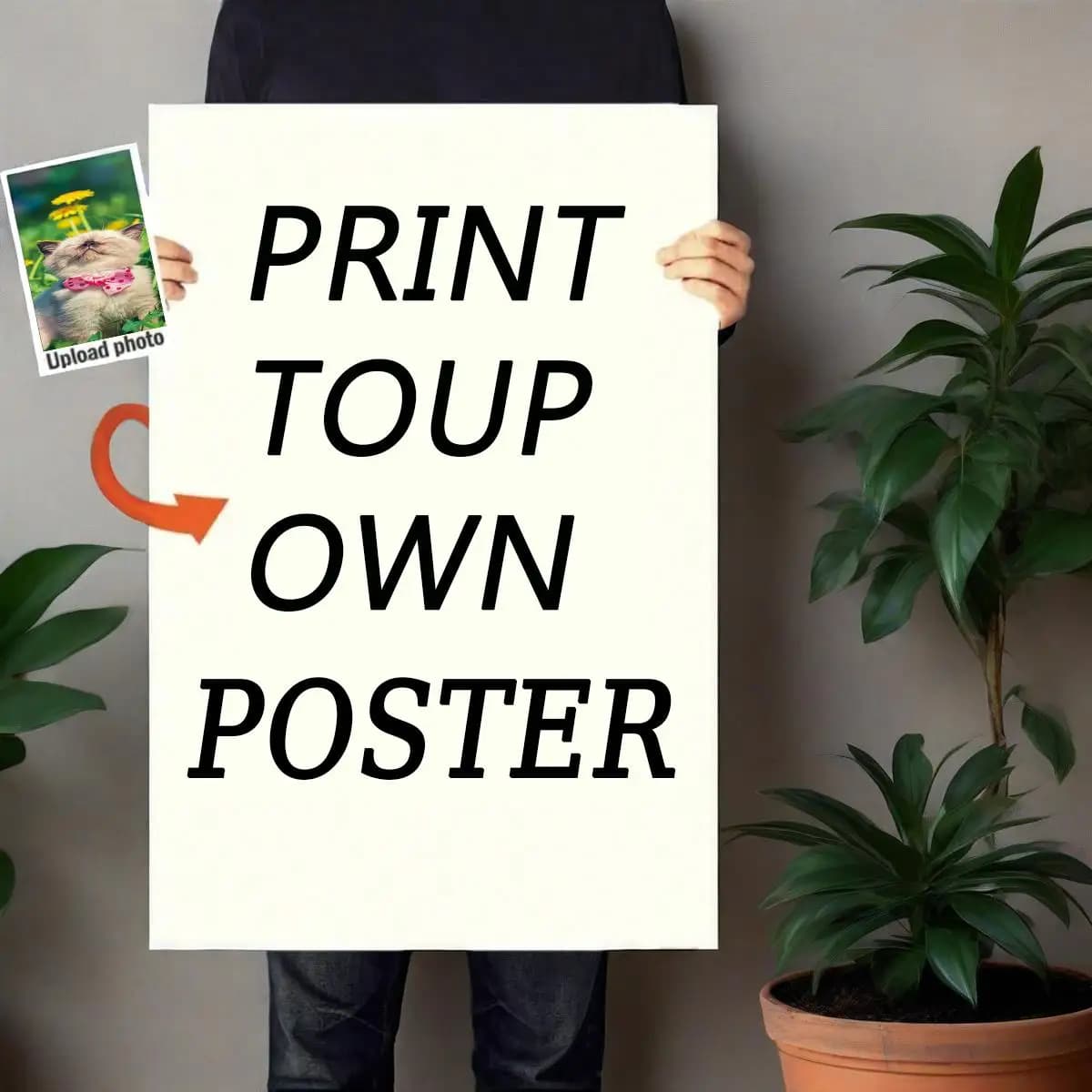 Custom Unframed Canvas Poster - Personalized Wall Art With Your Photos, Perfect Gift For Friends & Family Fashionable Home Decor