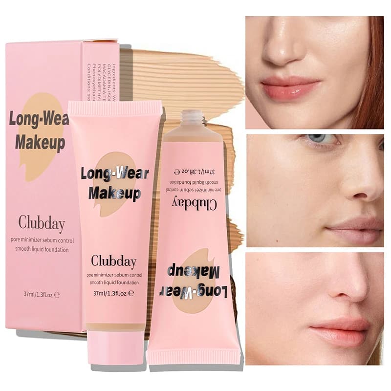 Fondotinta liquido ad alta copertura BB Cream Primer Correttore duraturo impermeabile Base per il viso Trucco coreano Cosmetici da donna