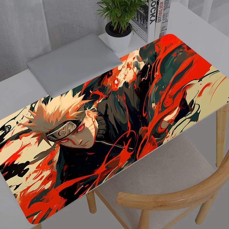 Tappetino per mouse durevole xxl Naruto Accessori da gioco Gabinete Gamer Tappetino per scrivania per computer PC Tappetino per mouse grande XXL per tastiera e tablet