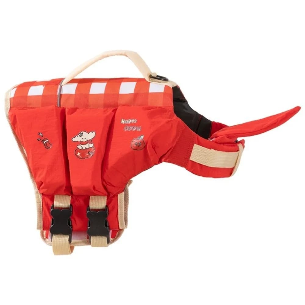 Waterproof Dog Life Jacket Adjustable High Buoyancy Dog Swimming Suit Thick Sponge Pad Breathable Puppy Safety Vests
