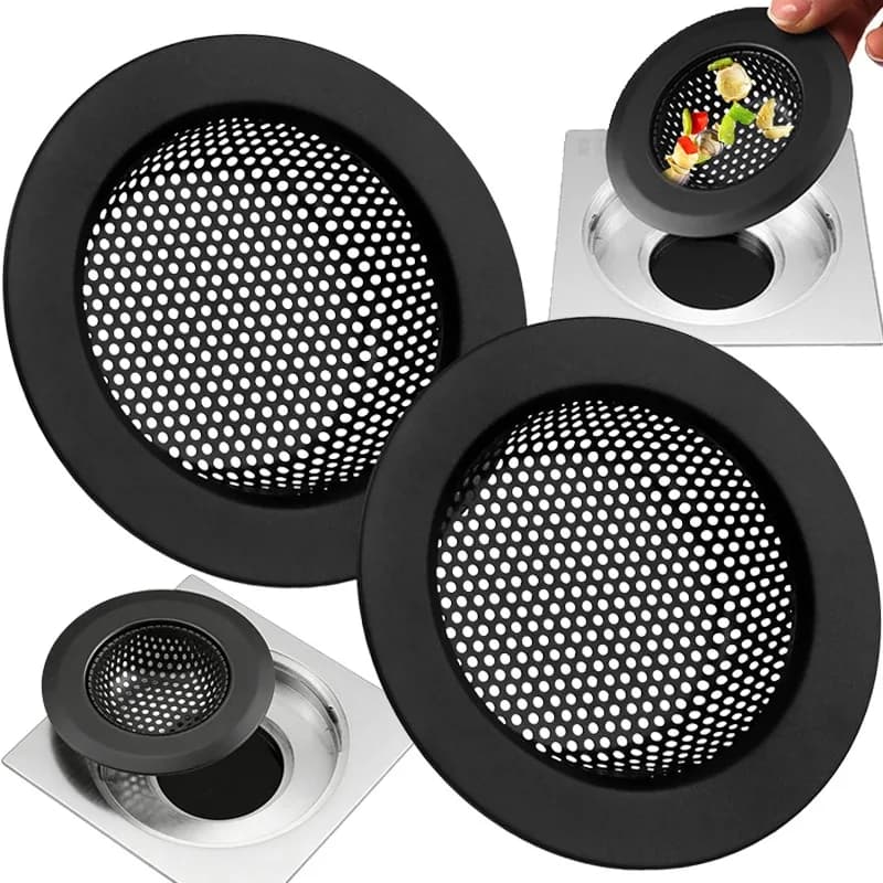 S/M/L Filtri per lavello universali Mesh Anti intasamento Lavello da cucina Filtri per pavimenti Trappola Schermo per rifiuti Lavandino del bagno Cestino raccogli capelli