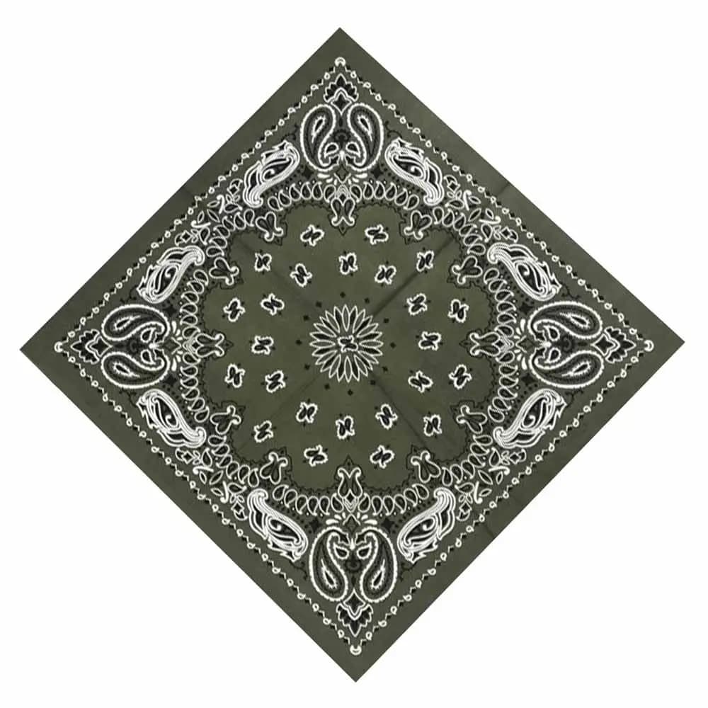 Women 55cm*55cm Hip Hop For Graffitin B-Boyin Sports Head Wrap Paisley Handkerchief Bandana Square Scarf Scarves