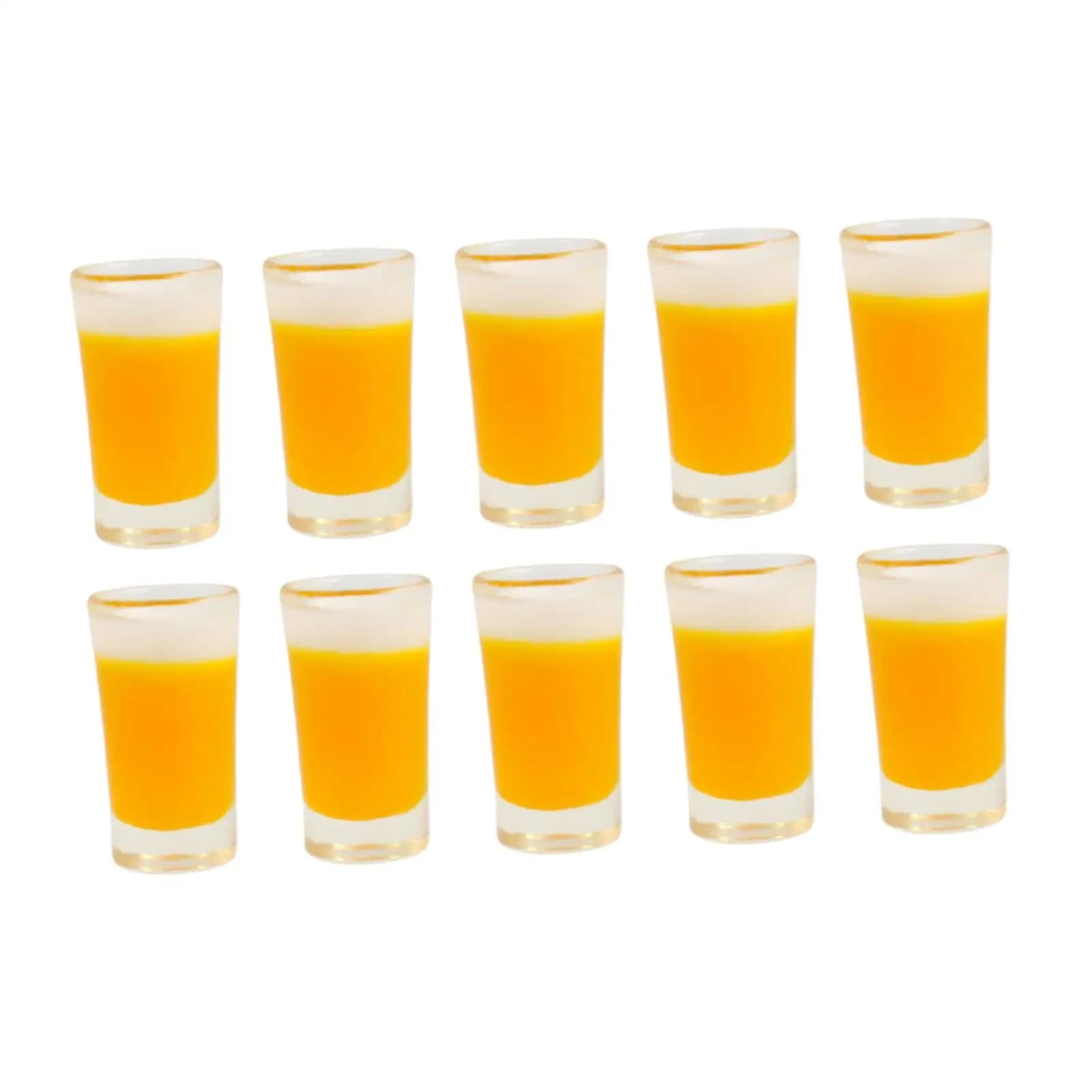 10 Pezzi Tazze da Birra per Casa delle Bambole in Miniatura Forniture per Paesaggi Puntelli di Simulazione Accessori per Casa delle Bambole Mini Tazze per Casa delle Bambole Bar Caffetteria