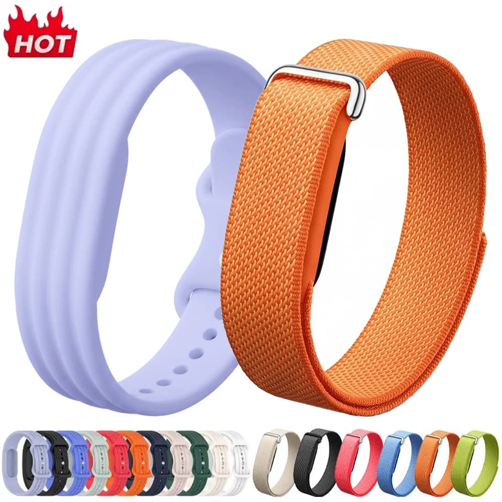Official Nylon+Silicone Strap for Google Fitbit Air Breathable Sport Wristband Bracelet for Google Fitbit Air Watchband Correa