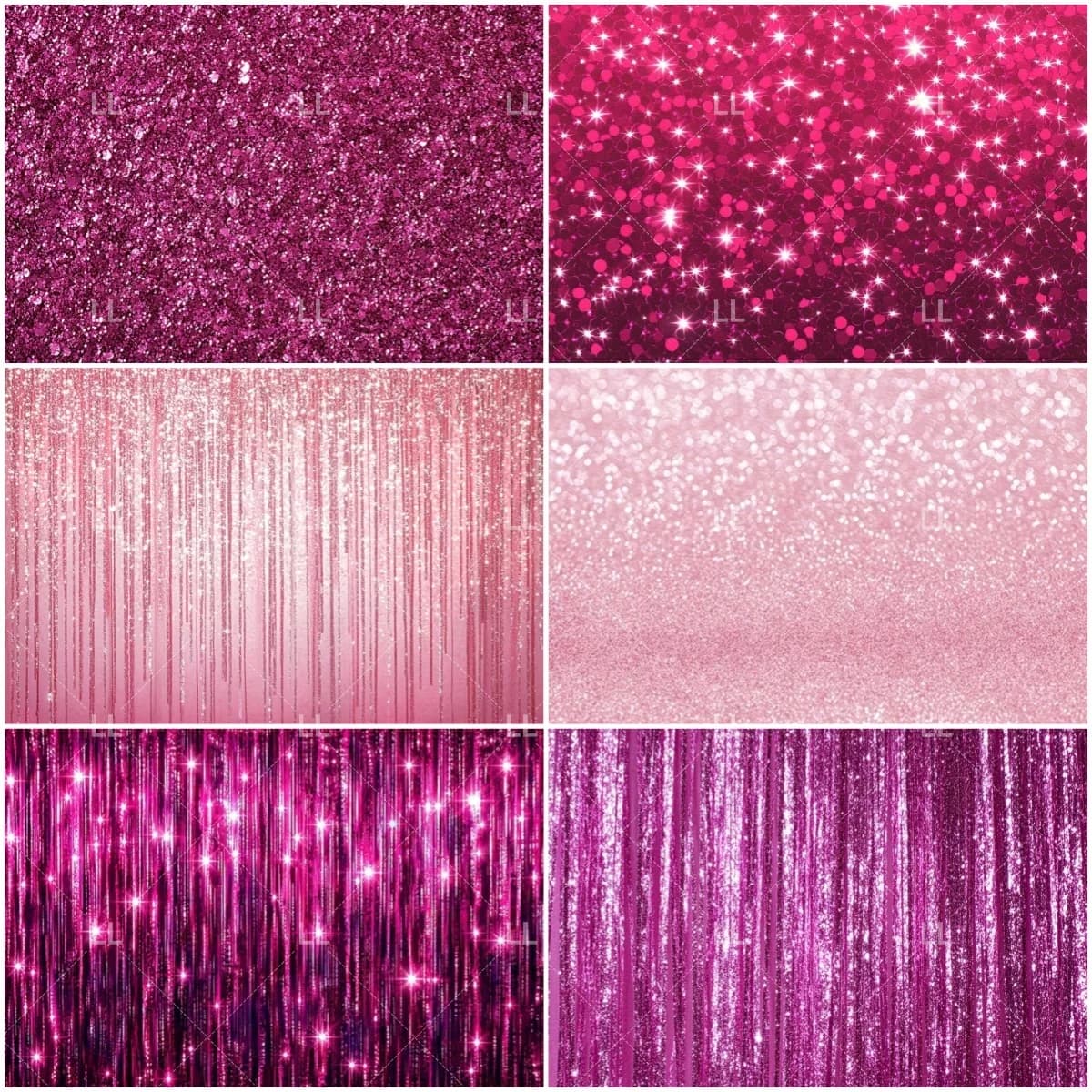 Sfondo Luccicante Rosa con Paillettes, Decorazione per Feste di Compleanno, Anniversari, Matrimoni, Accessori per Fotografia