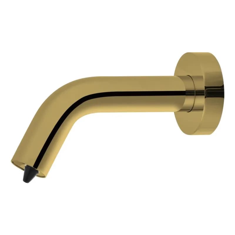 59 # Dispenser di sapone automatico con sensore automatico a parete in ottone nero opaco Dispenser di sapone con sensore liquido in oro brillante per bagno