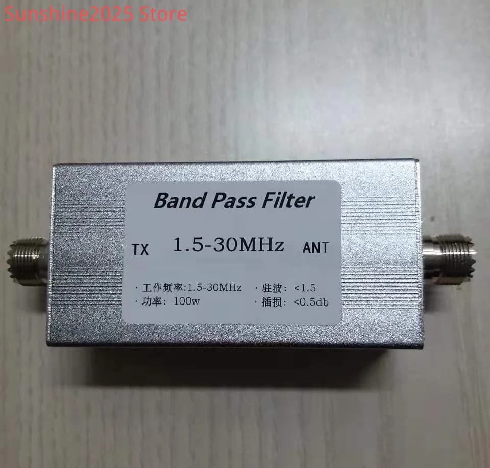 Filtro passa-banda a onde corte Filtro passa-banda BPF 1,5-30 MHz Base femmina anti-interferenza 100 W M