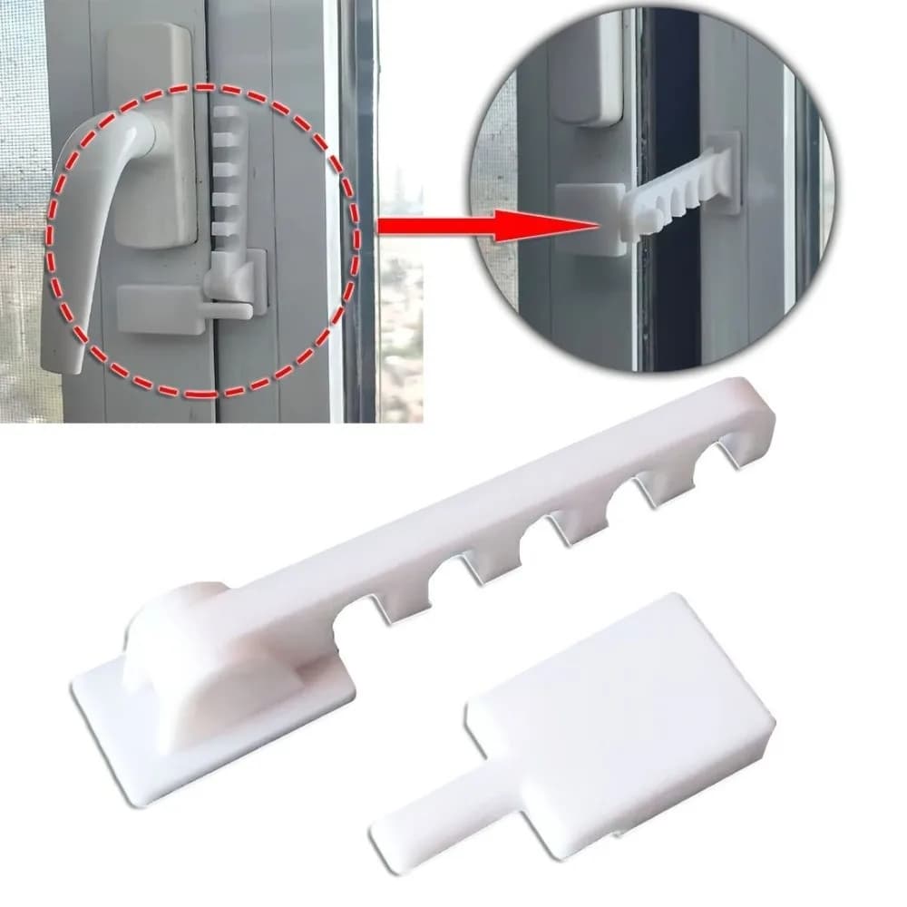5 Gears Door Window Windproof Hooks 3D Printed Anti-Fall Window Restrictor Lock No-Drill Adjustable Window Wind Stopper