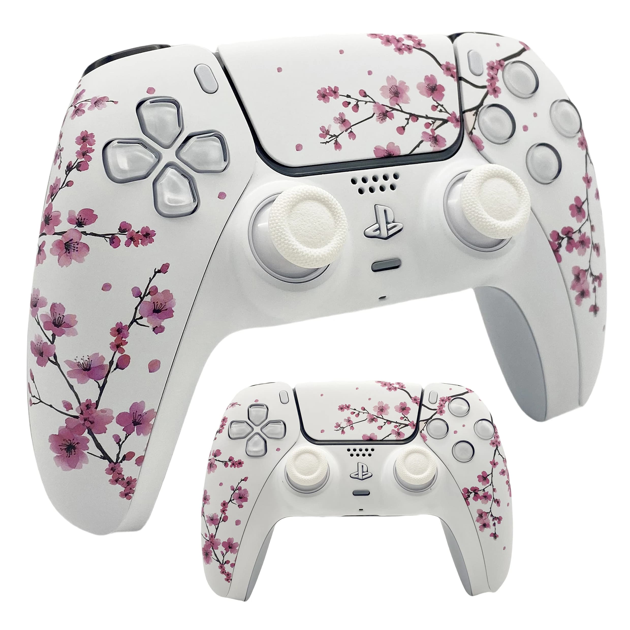 Copertura della piastra frontale del guscio del controller PS5 rosa Sakura con touchpad per controller DualSense, sostituzione per BDM-010/020/030/040/050