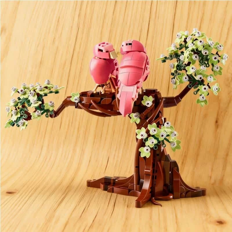 Set di Costruzioni 2026: Uccellini Innamorati - Giocattolo Creativo da Assemblare, Decorazione, Regalo di Compleanno, Regalo di San Valentino