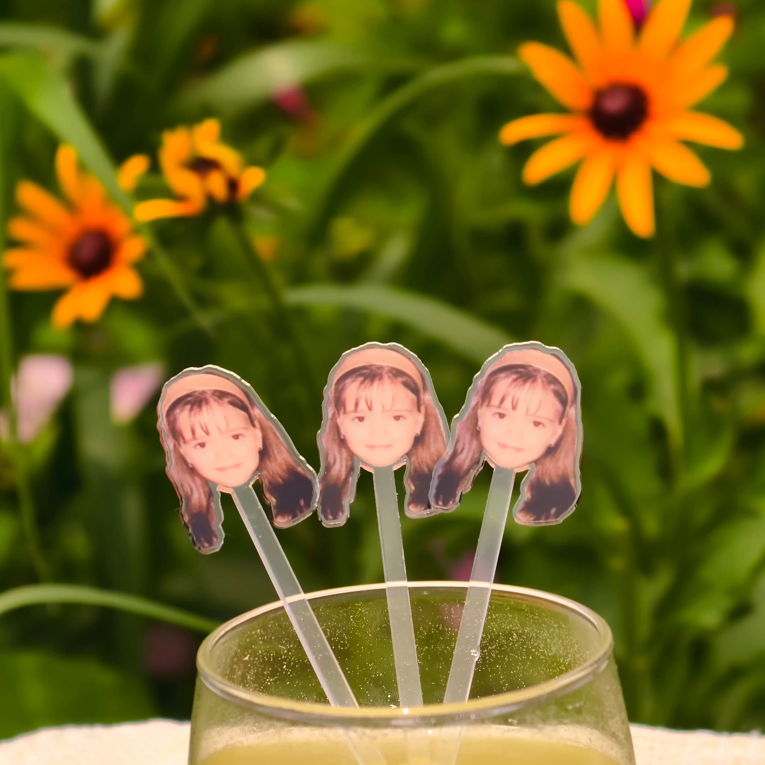 Foto personalizzata Drink Stir Party Favor Acrilico Party Drink Stirs Regalo di nozze Decorazione della tavola Agitatori da cocktail personalizzati