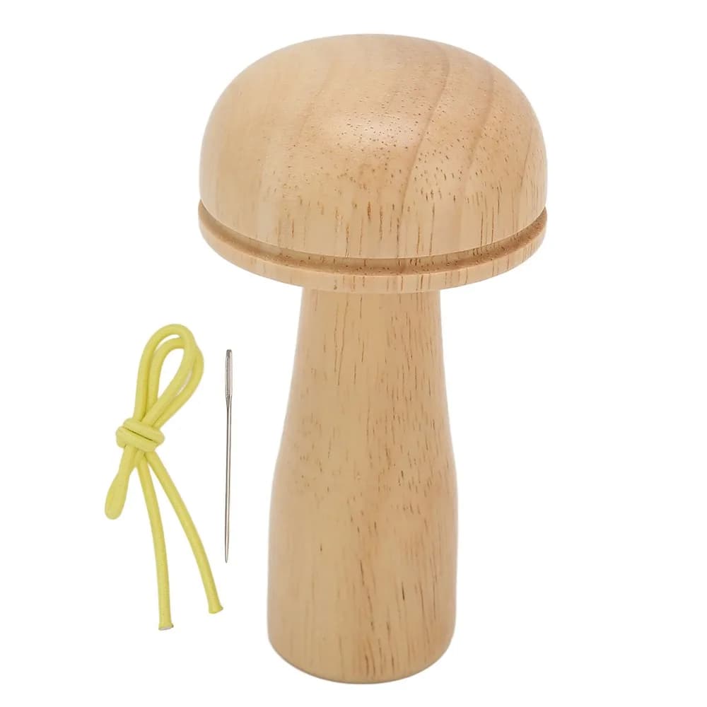Detachable Design Darning Mushroom Kit Hardwood Needle Included Darning Tool Set Embroidery Project Kit For DIY Knitting