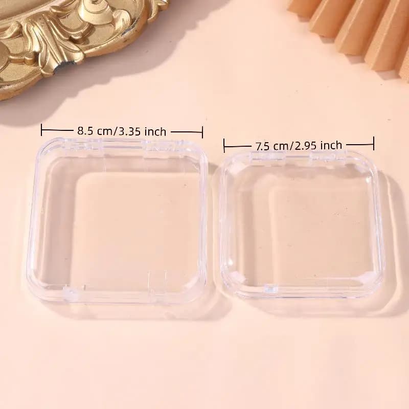 10/20PCS Jewelry Storage Tool Accessories Press-On Nail Storage Acrylic Boxes Transparent Clear Nail Boxes