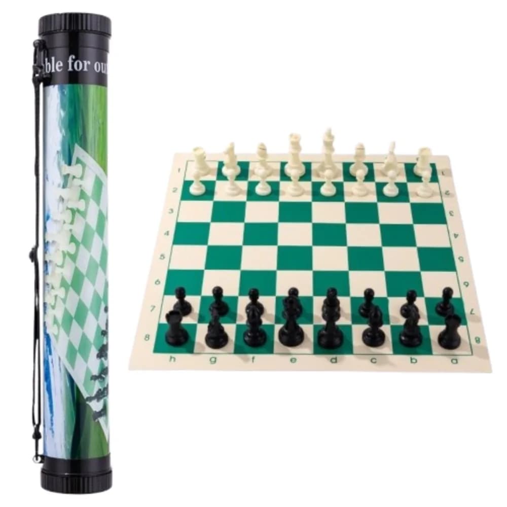 36/42/51cm Chessboard Medieval Chess Set Resin Folding Board Tournament Chess Board Games Rollable Non Slip Mat