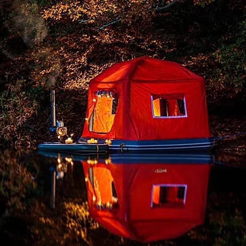 Tenda da acqua gonfiabile Zattera da campeggio esterna Gonfiabile