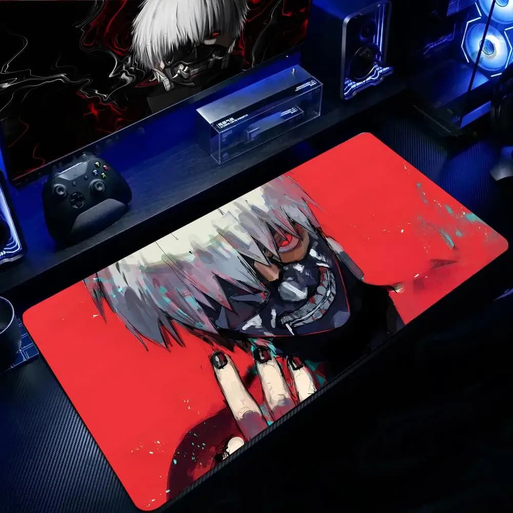 Tokyo Ghoul Ken Kaneki Anime Mouse Pad Mousepad Large Gaming LockEdge Thickened Computer Keyboard Table Desk Mat