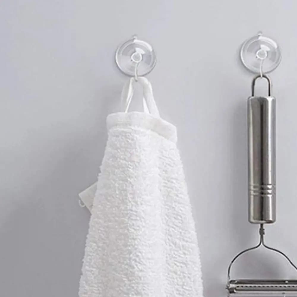 15 pezzi pratici ganci a ventosa in PVC porta asciugamani rimovibile senza traccia gancio multiuso trasparente riutilizzabile per la casa