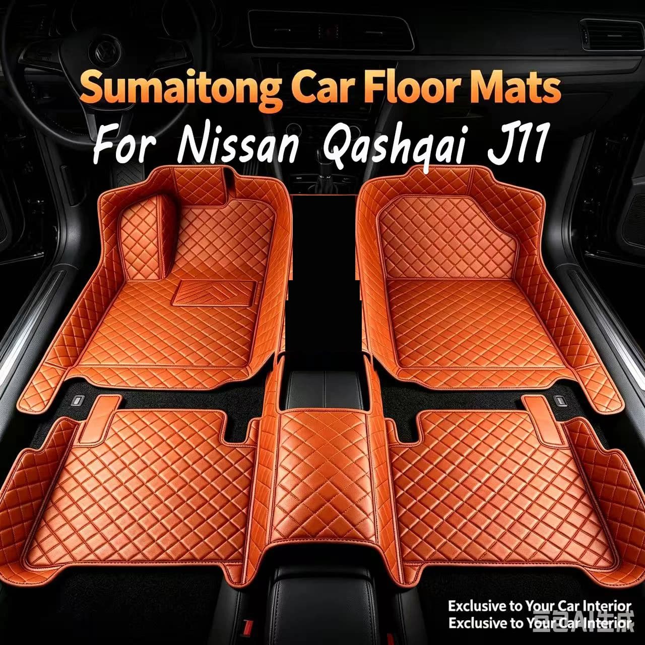 Car Floor Mats For Nissan Qashqai J11 2023 2022 2021 2020 2019 2018 2017 2016 2015 2014 Carpets Protect Rugs