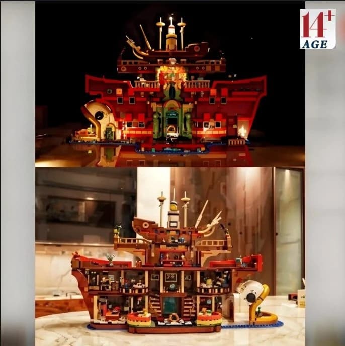 2025 Nuovo Il Ristorante Galleggiante Modello Building Blocks 3402PCS Compatibile 75640 Mattoni Giocattoli Artigianali Per I Bambini Regali Di Compleanno