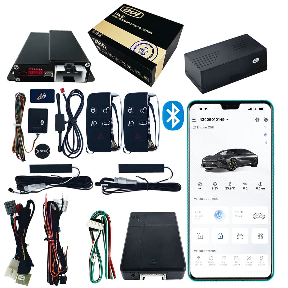 App mobile per il controllo dell'auto, sistema di accesso senza chiave PKE, avviamento a distanza, Smart Keyless Go per Land Rover Freelander 2, Plug and Play