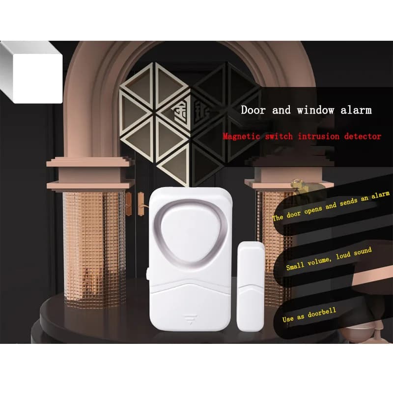 Wireless Door and Window Anti-theft Device Household Door Magnetic Switch Intrusion Detector High Decibel Alarm Use As Doorbell