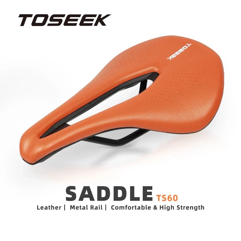 Sella per Bicicletta TOSEEK, Design Ergonomico, Cuscino Traspirante e Confortevole per MTB, Bici da Strada, BMX e Biciclette Pieghevoli, per Uomini e Donne
