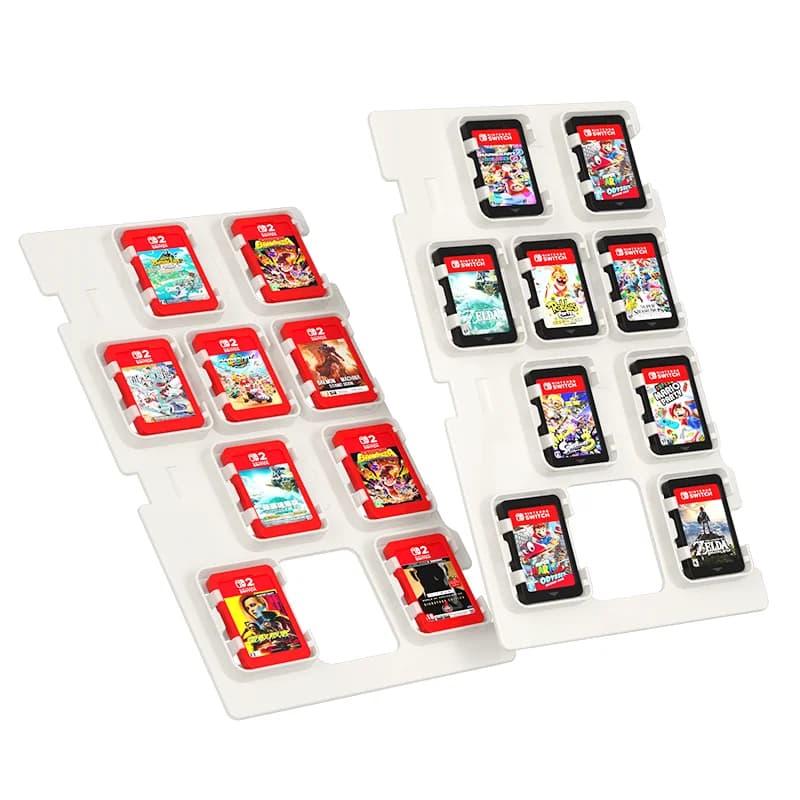 2 schede porta carte per Nintendo Switch/NS2, organizer per carte (Nota: senza scatola!)