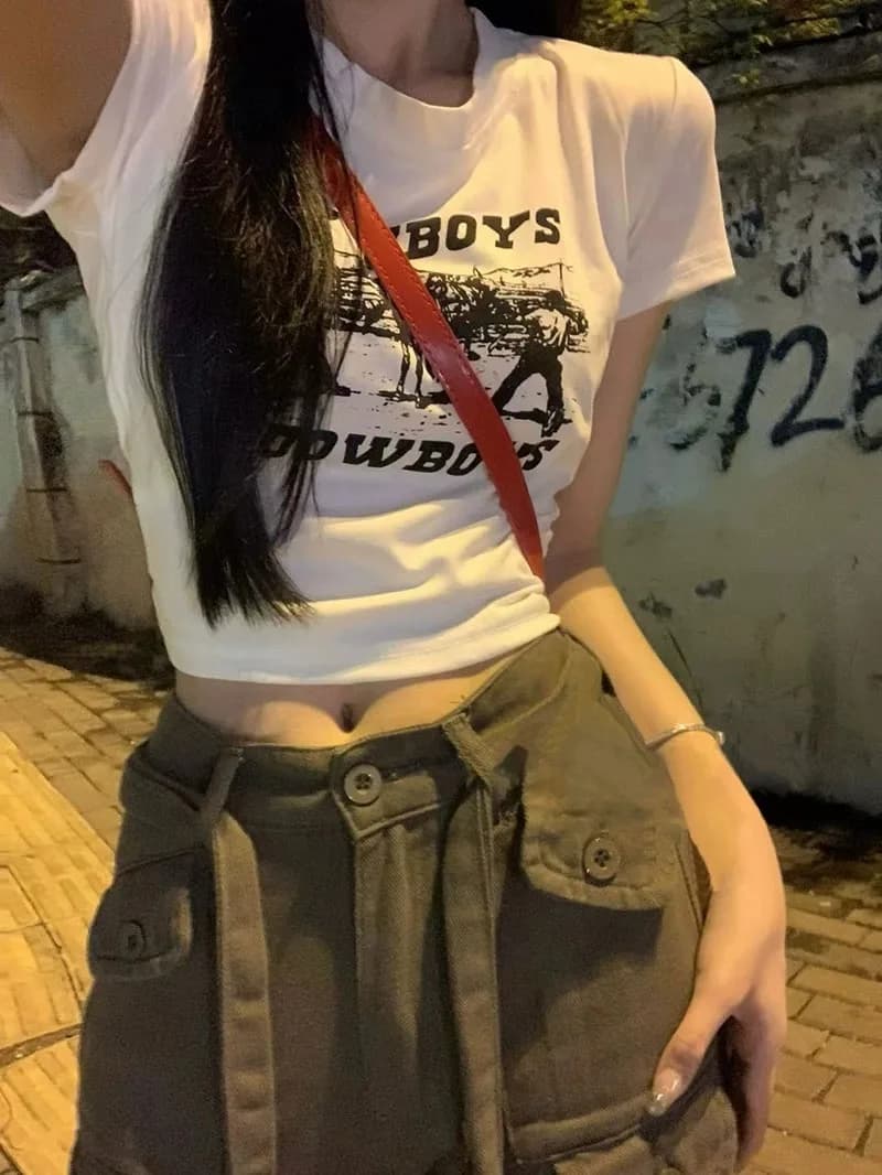 Short Sleeve T-Shirts Women Chic Knit Elegant Slim Fit Lightweight Comfortable Korean Style Minimalist Daily Commuter Casual