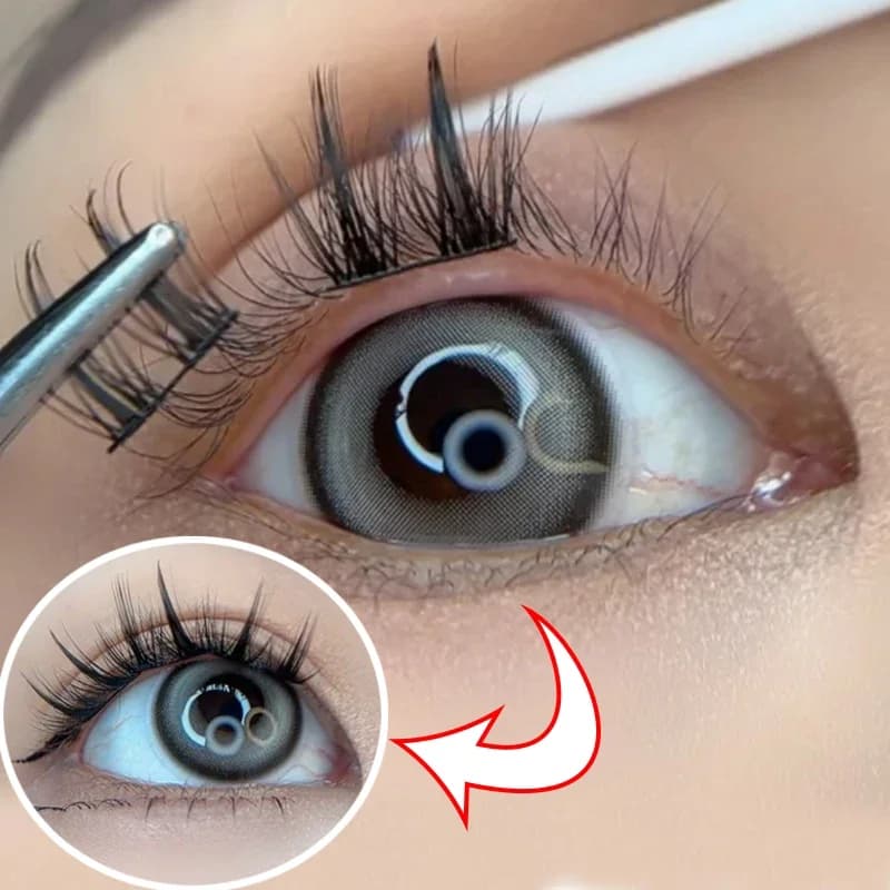 Cluster without glue Eyelash Single Hands Sunflower Eyelash Soft 3D Wispy Self-adhesive DIY Eyelash Extension Makeup