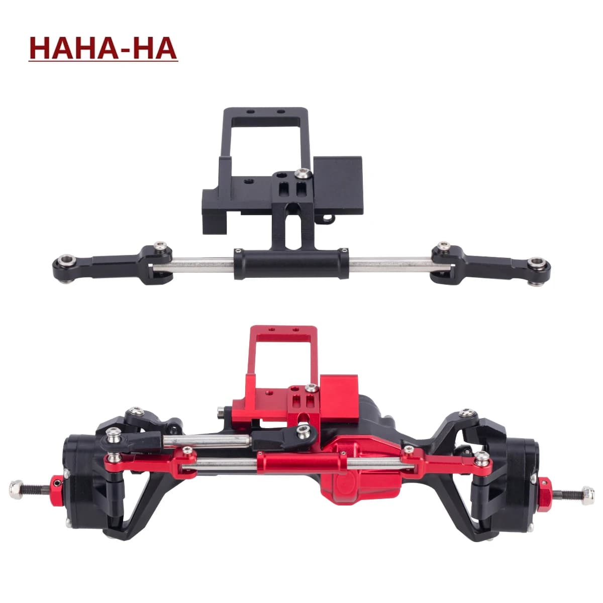 1/10 Kit cilindro sterzo idraulico completo cingolato RC con supporto Servo BTA per assale portale Axial SCX10 III telaio LCG parti fai da te