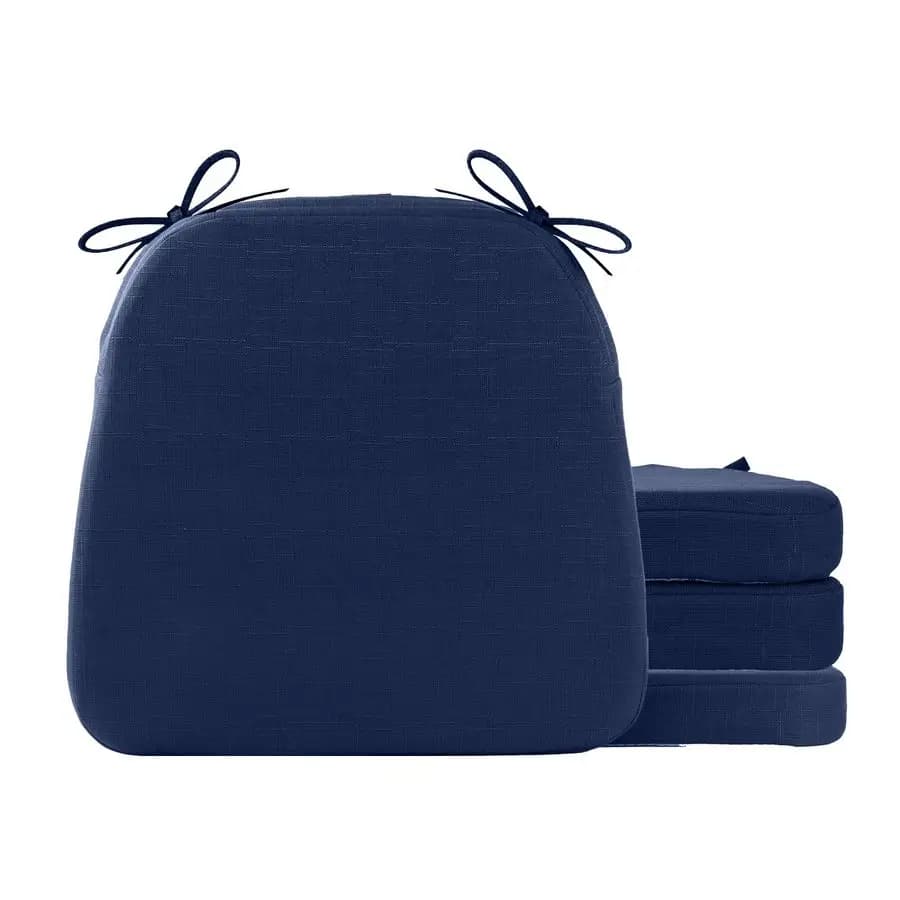 Cushions for Dining Chairs with Laces, Cushion for Kitchen Chairs with Anti-slip Base and Removable Cover, for Interior and Exterior