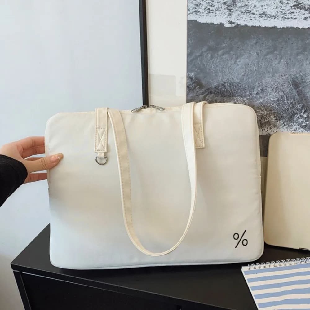 Custodia per Laptop con Manico, Borsa Portatile Semplice per Computer, Borsa Leggera e Graziosa per Laptop da Donna/Ragazza