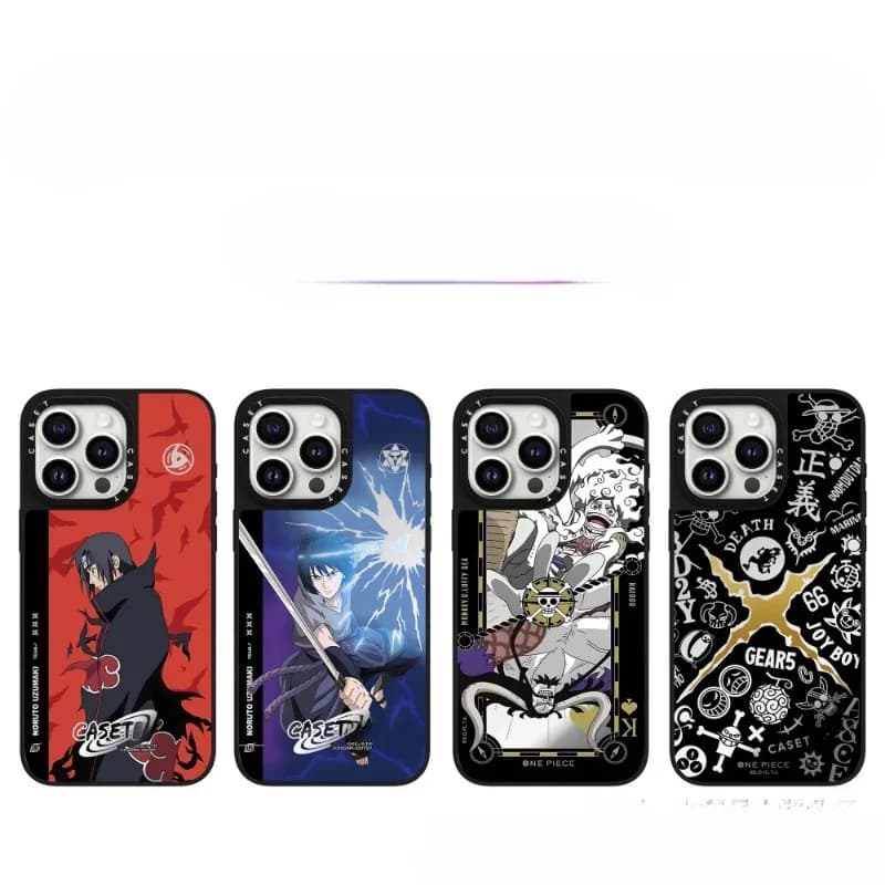 CAS Trend Co-branded One Piece Adatto per Iphone16Pro Max Naruto Custodia per cellulare Specchio Collezione anticaduta Regalo di compleanno