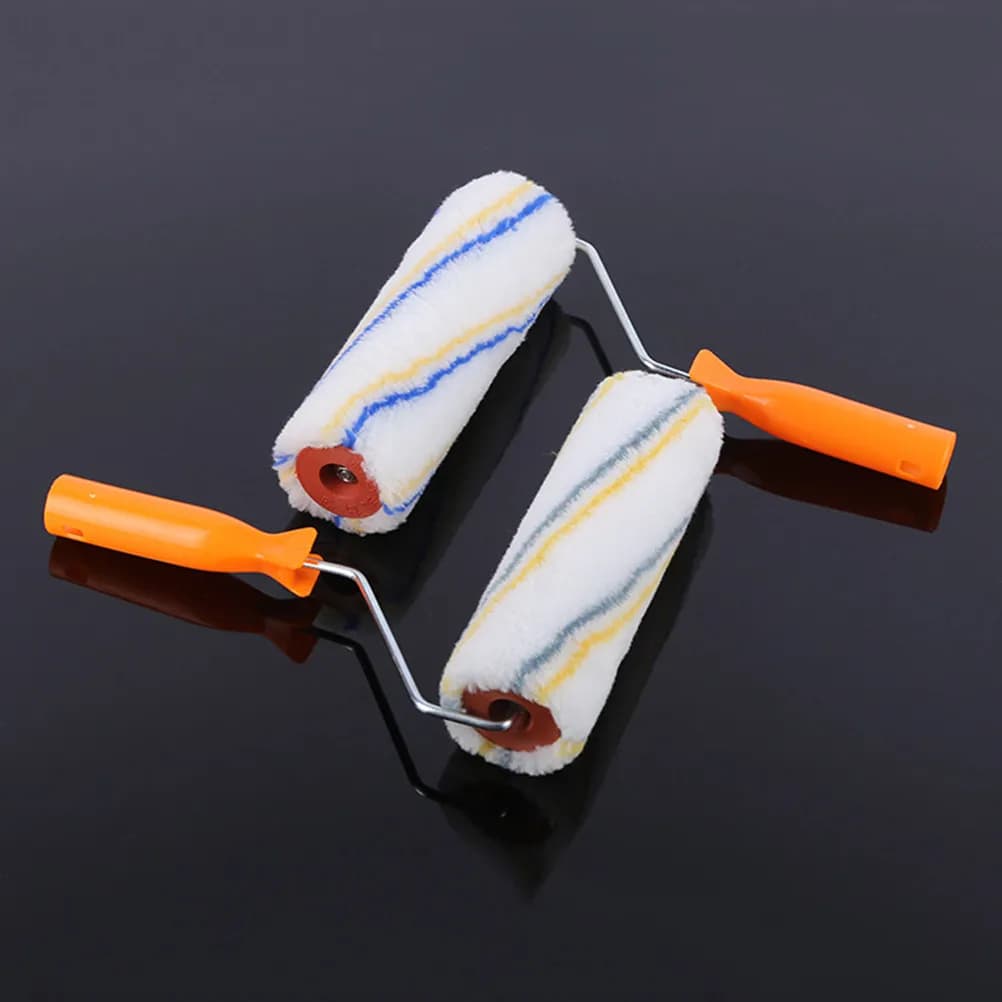 2 Pezzi Rulli per Pittura a Olio Lavabili e Riutilizzabili, Resistenti alle Perdite di Fibra, Senza Pelucchi, per Pareti e Soffitti, Finitura Liscia, Fai da Te